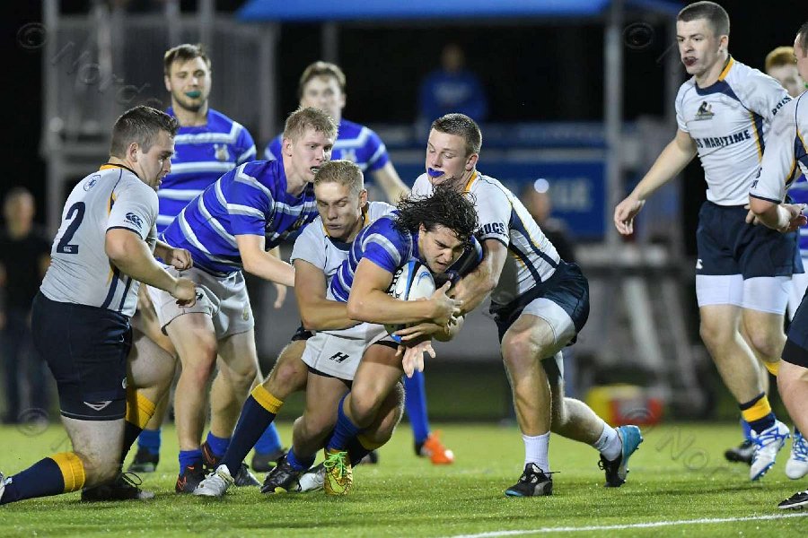 Wheaton Men\'s Rugby vs Mass Maritime.  Photo by Keith Nordstrom